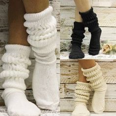 3 pairs pack Ultimate Hooters slouch socks 10-13 - black, white , natural Scrunchy Socks, Lace Ankle Socks, Slouch Socks, Lace Socks, Novelty Socks, Socks And Sandals, Signature Look, Natural Colors, Made In America