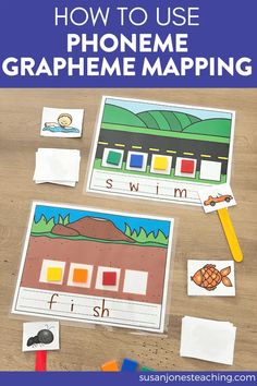 an image of how to use phoneme map with the words fish and fish on it