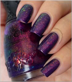 Unique Nail Polish, Nails Opi, Purple Nail Polish, Purple Nail, Nail Envy, Colorful Nail Designs, Get Nails, I Love Nails, Nail Polish Designs