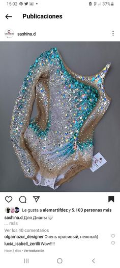 the back of a bra with sequins on it, and an advertise for