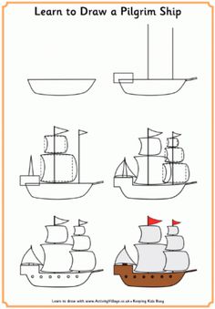 learn to draw a pirate ship