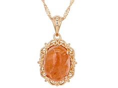 Timna Jewelry Collection™ 16x12mm Oval Sunstone Solitaire Copper Pendant With 18" Singapore Chain. Measures Approximately 1.23"L x 0.71"W. 3.4mm bail. Lobster claw clasp with a 2" extender. Oval Jewelry With Lobster Clasp For Anniversary, Pendant With Chain, Copper Pendant, Copper Material, Copper Pendants, Cultured Pearls, Gemstone Colors, Lobster Claw, Loose Gemstones