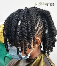 Mohawk Cornrow Hairstyles For Kids, Black Hairstyles For Kids, Short Haircut Designs, Twist Hairstyle Kids, Debs Hair, Locs Long, Natural Braided Hairstyles, Hair African