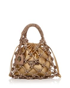 Kurt Geiger London Small Embellished Macrame Tote Macrame Bags, Macrame Bag, Virtual Fashion, Crochet Bag Pattern, Kurt Geiger, Quilted Bag, Diy Bag, Bag Pattern, Crochet Bag