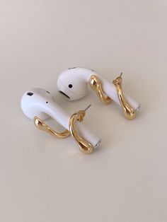 Airpods Earrings, Gold Plated Airpods Holder Earrings, AirPod Accessories, AirPod Jewelry - Etsy Bh Hacks, River Edge, Snake Jewelry, Snake Earrings, Dope Jewelry, Jewelry Lookbook, Everyday Accessories, Soft Grunge, Jewelry Inspo