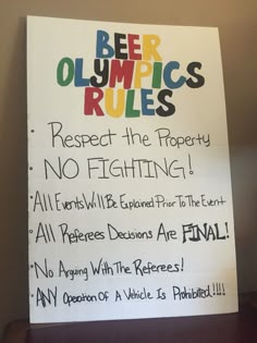 Beer Olympics Rules, Beer Olympics Party Decorations, Beer Olympics Birthday Party, Beer Olympics Decor, Beer Olympics Decorations, Bar Games For Customers, Beer Olympics Games Ideas, Drinking Olympics Games, Drunk Olympics Games