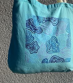 Blue Line, Laundry Bag, Drawstring Backpack, Backpacks, Blue