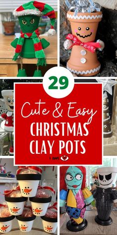 christmas clay pots Terra Pot, Pots Crafts, Cheap Christmas Crafts, Creative Pumpkin Painting, Terra Cotta Pot Crafts Diy, Christmas Crafts To Sell, Terra Cotta Pot Crafts, Pot Crafts, Ornament Diy