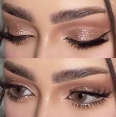 Different Makeup Aesthetics, Quinceanera Makeup, Makeup Aesthetics, Bentuk Alis, Shimmer Eye Makeup, Wedding Eye Makeup, Graduation Makeup, Eye Makeup Techniques