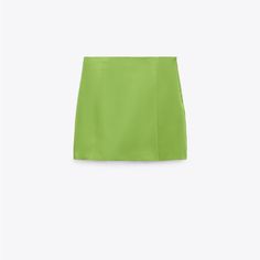 Nwt Satin Skirt From Zara. Fun Green Color That Would Be Perfect For A Vacation Or A Night Out This Summer. Size Small Fits Tts. Green Skirt Short, Zara Shorts, Satin Skirt, Green Shorts, Green Skirt, Green Color, Green Colors, This Summer, Light Green