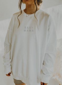 Mom Aesthetic Life, Mama Pullover, Aesthetic Mom, Mom Clothes, Newborn Gown, Proverbs 16, Pajama Romper, Shirts Ideas, Future Family