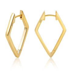 PRICES MAY VARY. ❤Geometric Gold Hoop Earrings for Women Girls: The package includes a pair of small rhombus gold huggie hoop earrings, a must-have accessory for everyday life. Hypoallergenic gold hoop earrings are simple and chic. The classic gold earrings add a touch of elegance with a graceful style and you will love how these look and feel on your ears. ❤Small Rhombus Gold Hoop Earrings: Stylish geometric rhombus hoop earrings are made of shiny 14k gold plated brass, crafted with hypoallerge Graceful Style, Gold Huggie Hoop Earrings, Geometric Hoop Earrings, Gold Earrings For Women, Geometric Star, Hoops Earrings, Gold Geometric, Hypoallergenic Earrings, Classic Gold