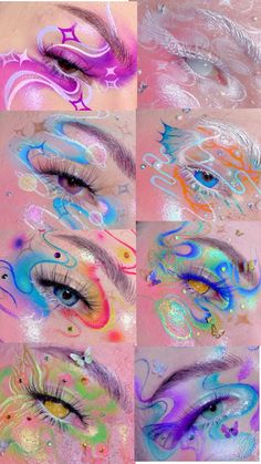 Rock Makeup, Ideal Makeup, Punk Makeup, Beginners Eye Makeup, Cute Eye Makeup, Cool Makeup Looks, Eye Makeup Designs, Mini Makeup