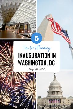 the washington d c skyline with fireworks in it and an american flag flying high above