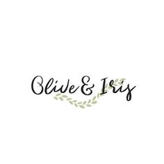 the logo for olive and iris