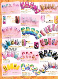 Manba Gyaru, Japanese Fashion Magazine, Nails Inspo, Nails Inspiration, Pretty Nails, Cute Nails, Nail Inspo, Nail Care, Nail Art