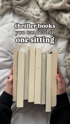 someone is holding three books in their hands and the text reads, there are two smaller books you can read in onesitting