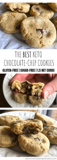 the best keto chocolate chip cookies gluten - free and sugar - free