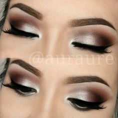 pretty bridal makeup. Wedding Hairstyles And Makeup, Smokey Eye For Brown Eyes, Beauty Make-up, Makijaż Smokey Eye, Brown Eyeshadow, Smokey Eye Makeup, Diy Makeup, Eye Make