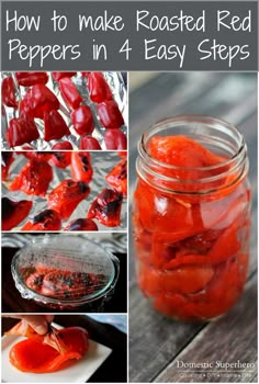 how to make roasted red peppers in 4 easy steps