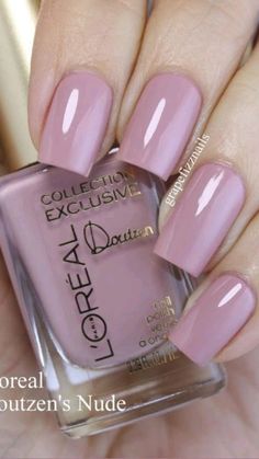 Mauve Nails, Nail Paint, L Oreal, Trendy Nails, Diy Nails