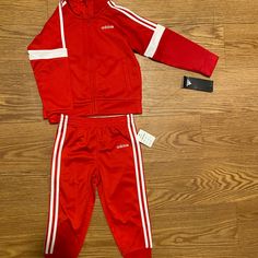 Brand New Adidas 24 Months Set Red Sports Sets For Spring, Red Playwear Sets For Spring, Sporty Red Sets For Spring, Red Sports Sets For Winter, Red Winter Sports Sets, Red Casual Playtime Sets, Red Playtime Sets For Winter, Sporty Red Playwear Set, Red Sporty Playwear Sets