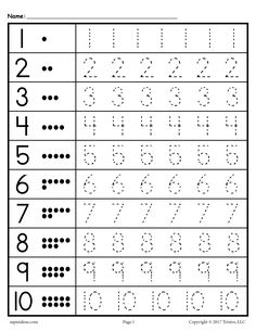 FREE Tracing Worksheets Numbers 1-20! Matematik Prasekolah, Number Worksheets Kindergarten, Letter Tracing Worksheets, Free Preschool Worksheets, Preschool Math Worksheets, Numbers Kindergarten, Number Tracing