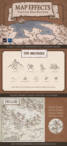 an info sheet showing different types of maps