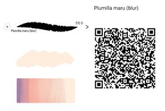 an image of a qr code with the word plumia maru on it