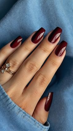 Fall Nails Short Coffin Shape, Fall Nail Solid Colors, Cute Fall Color Nails, Coffin Nails Fall 2024, Gel Builder Nails Design Fall, Fall Colors For Nails Autumn, Nail For Autumn, Plain Autumn Nails, Fall Nails Trendy Simple