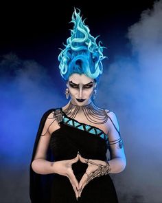 Women’s Hades Costume, Jetsam And Flotsam Costumes, Hades Female Version, Women Hades Costume, Disney Hades Costume Female, Phil Hercules Costume, Genderbend Halloween Costumes, Hades Women Costume, Hades Disney Costume