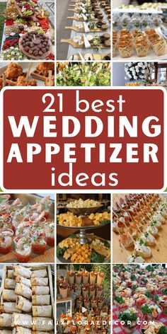 the best wedding appetizer ideas