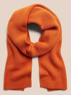 Ribbed Merino Scarf | Banana Republic Mens Scarfs, Men Scarf, Beautiful Scarf, Flat Lays, Hat Scarf, Scarf Men, Mens Scarves, Knit Stitch, My Wardrobe