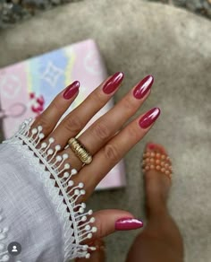 Interesting Nail Colors, Wife Nails, Pink Chrome Nails, Nagellack Trends, Chrome Nails Designs, Hot Pink Nails, Summery Nails, Builder Gel, Pearl Nails