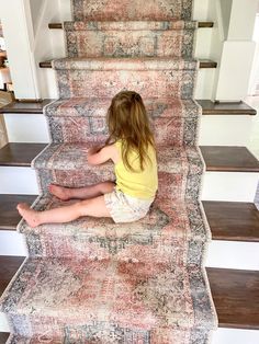 How to Install a DIY Stair Runner ⋆ Growing Up Kemper Replace Stairs, Antique House