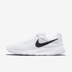 Forget the hype. The Nike Tanjun brings you simplicity at its best. Made with at least 20% recycled content by weight, no detail is overlooked on this one. Lightweight. Airy. Comfortable. This shoe is all you need. White Nike Tennis Shoes, Nike Training Shoes, Tenis Nike, Nike Tanjun, Shoes Sneakers Nike, Baskets Nike, Nike Tennis Shoes, Mens Athletic Shoes, Mens Nike Shoes