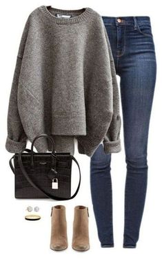 Fall Outfits Modest, Winter Pullover Outfits, Pakaian Hipster, Sweaters Outfit, Pullovers Outfit, Looks Jeans, Homewear Fashion, Pullover Outfit, Hipster Outfits