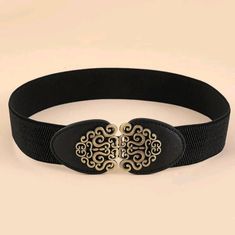 Boho Women Symmetrical Buckle Fashion Elastic Belt For Dress And Jackets Decoration Hallween Parties Occasions Women's Workwear Fashion, Wide Belts, Plus Size Fashion Tips, Statement Belt, Personalized Matches, Elegant Coats, Buckles Fashion, Women's Fashion Set, Beautiful Belts