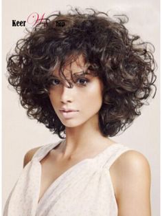 Medium Curly Bob, Full Curls, Short Curly Hairstyles For Women, Medium Length Curly Hair, Medium Curly, Curly Hair Wig, Haircuts For Curly Hair, Curly Bob Hairstyles, Dirty Dancing