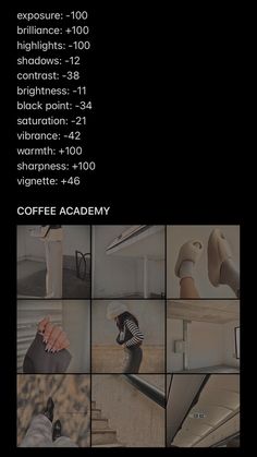 coffee academy flyer with photos and text