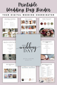 the ultimate wedding planner bundle is shown here