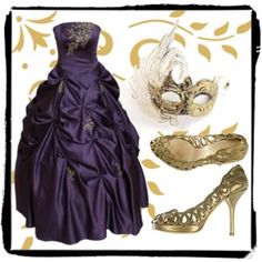 same masquerade Ballgown i love, different accessories...IN LOVE with the shoes!! Masquerade Attire, Masquerade Ball Outfits, Masquerade Outfit, Masquerade Ball Party, Masquerade Theme, Masquerade Wedding, Masks Masquerade, Masquerade Party