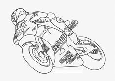 a black and white drawing of a motorcycle