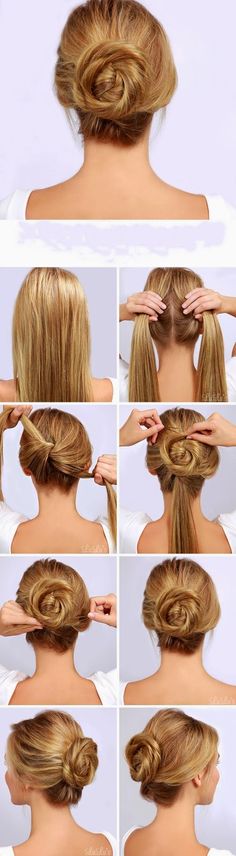 5 Gorgeous DIY Hairstyle Ideas To Make You Look Stylish Tutorial Chignon, Twist Bun, Easy Bun Hairstyles, Hair Bun Tutorial, Peinados Recogidos, Easy Hairstyle, Braided Hairstyles For Wedding, Hair Updo