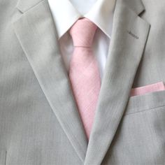 Let your look shine with Tie Mood's solid skinny neckties with matching pre-tied bowties for adults and kids and pocket squares. Our skinny neck tie line offers a huge selection of solid ties come in various stylish colors. Color:  Light Pink  Imported and Handmade Material:  100% Cotton Adult Necktie Dimensions:  Width: approx. 2.25 in/6 cm    Length:  approx. 58 inches Adult Pre-Tied Bow Tie:  Bow Tie dimensions: approx. 4.75 inch width by 2.5 inch height  Necksize 11.5 inches - 20 inches     Metal clasp for secure and comfortable wear. Child Pre-Tied Bow Tie: Bow Tie dimensions: approx. 4 inch width and 2 inch height Necksize 11 inches - 19 inches    Plastic clasp for each wear and removal. Pocket Square: 9 inches by 9 inches Grey Suit Pink Tie, Dusty Rose Tie, Wedding Dusty Rose, Pink Groomsmen, Mens Tux, Pink Bowtie, Light Grey Suits, Groomsmen Ties, Bowtie And Suspenders