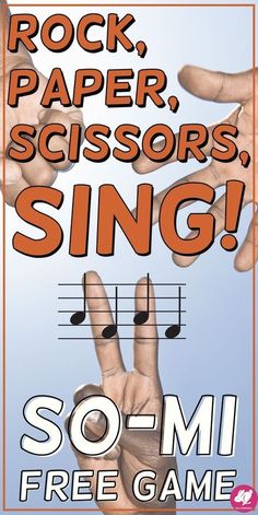 the poster for rock paper scissors sing so - mi free game