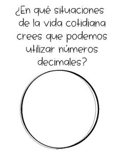 a black and white drawing of a circle with words written in spanish on the side