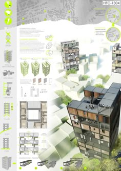 an architectural diagram shows the various parts of a building and how they are used to make it