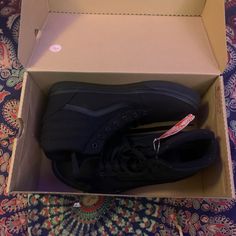 Size 6.5 Vans High Tops All Black New With Tags Not Used Excellent Condition Come With Box Tags Gift Receipt Let Me Know If You Have Any Questions I’m Always Open To Offers Stay Groovy Vans High Tops, Stay Groovy, Vans High, Van Color, High Top Vans, Shoes Size 6, Vans Black, Mens Vans, Vans Shoes