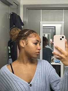 Skl Hairstyles, Extra Hairstyles, Braid Into A Bun, 2 Feed In Braids, Hairstyle Black, Short Natural Curly Hair, Feed In Braids Hairstyles, Curls Hairstyles